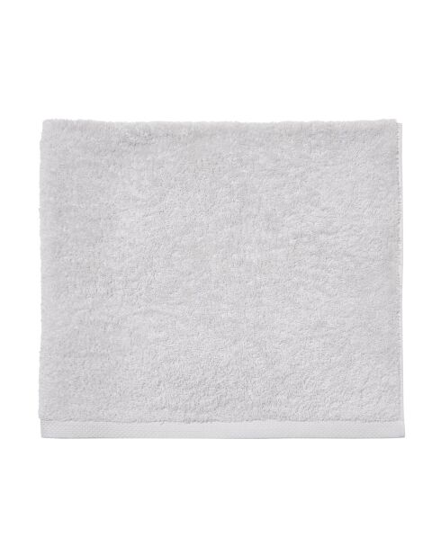 Aqua - Drap de douche uni en coton gris - 65x125 cm