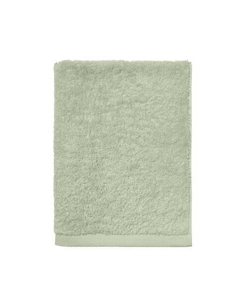 Aqua - Drap de bain unie en coton vert sauge - 90x170 cm