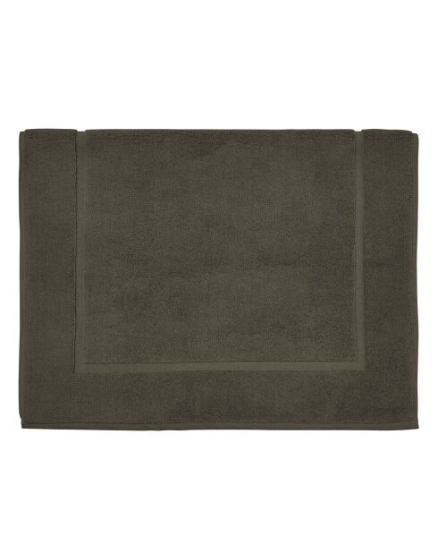 Aqua - Tapis de bain uni en coton vert - 60x60 cm