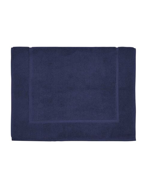 Aqua Badteppich aus Baumwolle, einfarbig, Mitternachtsblau, 60 x 60 cm