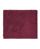 Aqua - Granatapfelrotes glattes Gästetuch aus Baumwolle - 30x50 cm