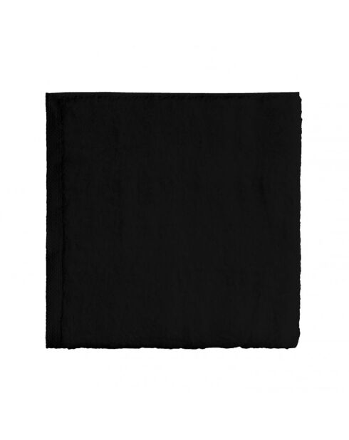 Toalla de ducha de algodón negro liso Aqua - 65x125 cm