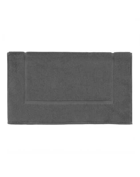 Aqua - Tapis de bain uni en coton gris ardoise - 60x60 cm