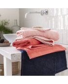 Aqua - Asciugamano per ospiti in cotone rosa tinta unita, latte alla fragola - 30x50 cm