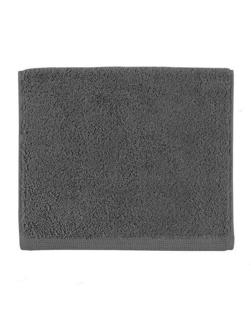 Aqua - Effen badlaken van leigrijs katoen - 90x170 cm