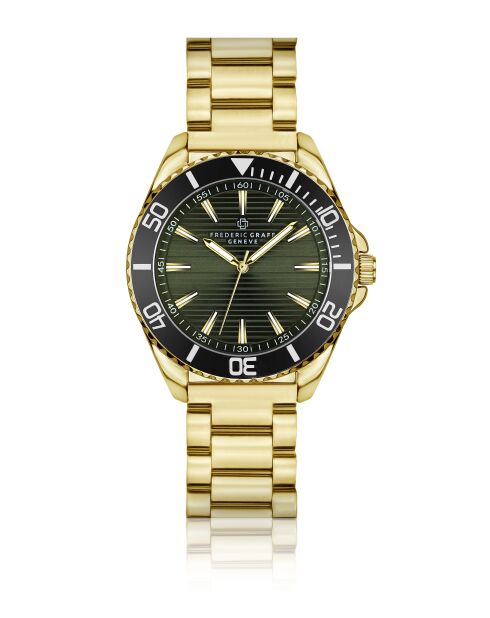 Montre homme en acier dorée