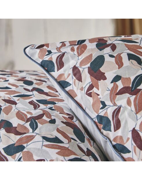 Murmure - Drap plat imprimé en percale de coton violet