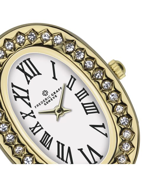 Horloge van goudkleurig staal voor dames