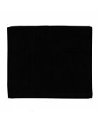 Aqua - telo da bagno in cotone nero tinta unita - 90x170 cm