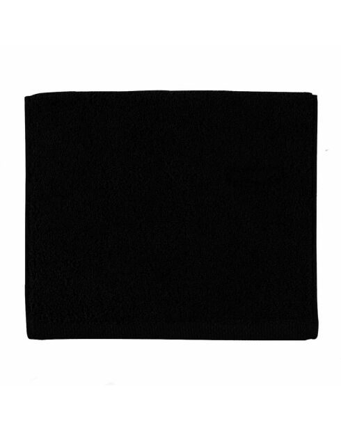 Toalla de baño de algodón negro liso Aqua - 90x170 cm