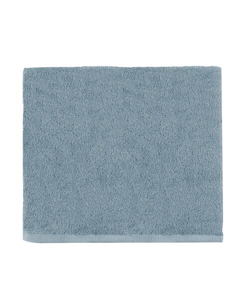 Aqua - Baltikblaues schlichtes Baumwoll-Duschtuch - 65x125 cm