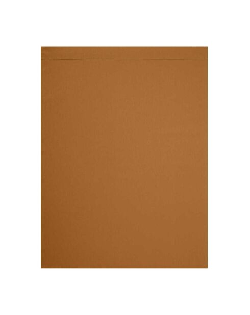 Tout Doux - Drap plat uni en coton ambre