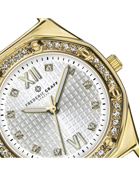 Montre femme en acier doré/argenté