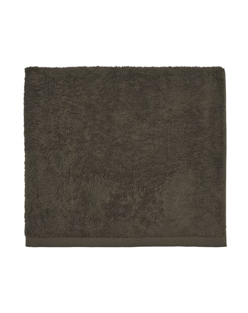 Aqua - Drap de douche uni en coton vert - 65x125 cm