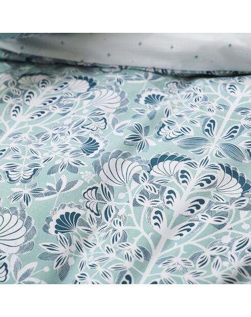 Imperial - Funda nórdica de percal de algodón azul estampada