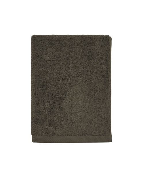 Aqua - Drap de bain unie en coton vert - 90x170 cm