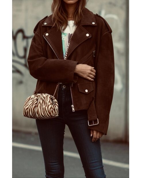 Funda de piel suave Baby Zebra - 23 x 18 cm