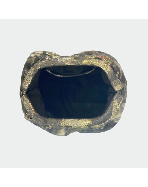 Grote glanzende militaire tas van zacht leer - 31 x 20 cm