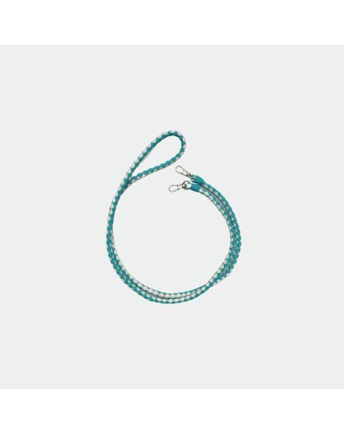 Funda de pitón Meghan Azzura, 17,5 x 10 cm