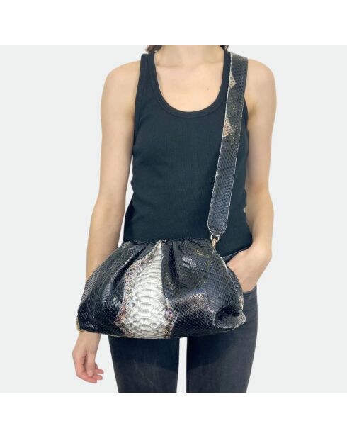 Pochette souple en python Big Moon - 31 x 20 cm