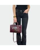 Ana Bourgogne Python-Tasche - 31 x 13,5 cm