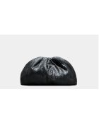 Pochette souple en cuir Big Shiny Black Glitters - 31 x 20 cm