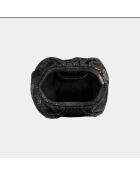 Pochette souple en cuir Big Shiny Black Glitters - 31 x 20 cm