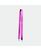 Pochette grande in morbida pelle rosa lucida - 31 x 20 cm