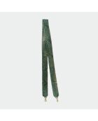 Bolso blando Python con forro interior de algodón Jade Mint - 35 x 22 cm