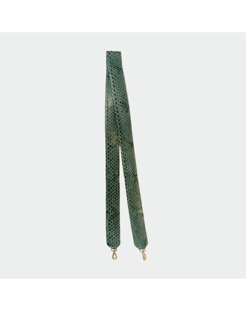 Bolso blando Python con forro interior de algodón Jade Mint - 35 x 22 cm