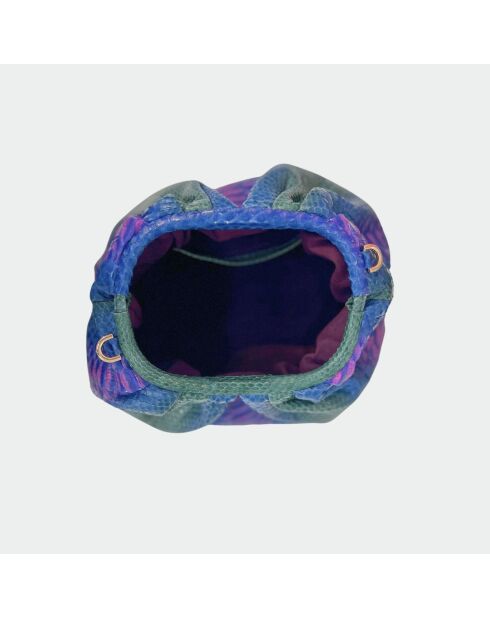 Pochette morbida Big Syren in pitone - 31 x 20 cm