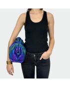 Pochette morbida Big Syren in pitone - 31 x 20 cm