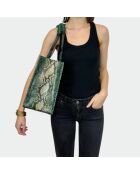 Giorgio Mint Python-Tasche - 30,5 x 40 cm