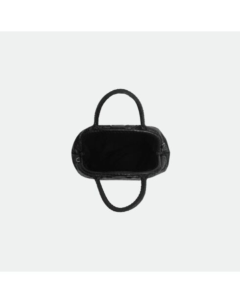 Weiche Pythonledertasche mit Jade-Reveal-Innenfutter aus Baumwolle, 35 x 22 cm