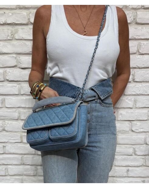 Borsa in denim Theresa - 23,5 x 17 cm