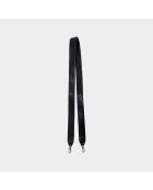 Pochette souple en cuir Baby Shiny Black Glitters - 23 x 18 cm