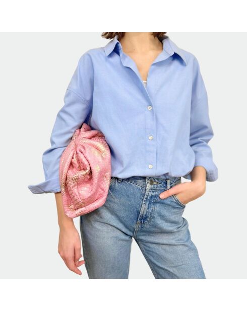 Große Babypuppe aus weichem Pythonleder, 31 x 20 cm