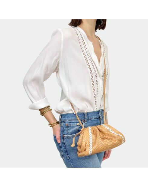 Babybeutel aus weichem Python-Pythonleder, 23 x 18 cm