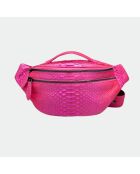 Python-banaan met katoenen binnenvoering Mike Pink - 34,5 x 14,5 cm