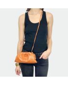 Weicher Babybeutel aus Pythonleder, 23 x 18 cm, Orange