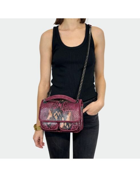 Theresa Bourgogne Python-Tasche - 23,5 x 17 cm