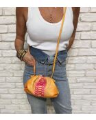 Marsupio morbido per bambini in mango pitone - 23 x 18 cm