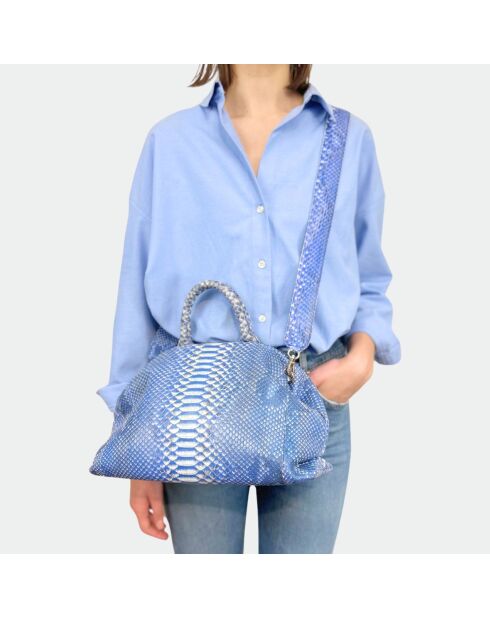 Bolso suave de pitón con forro interior de algodón Jade jeans - 35 x 22 cm