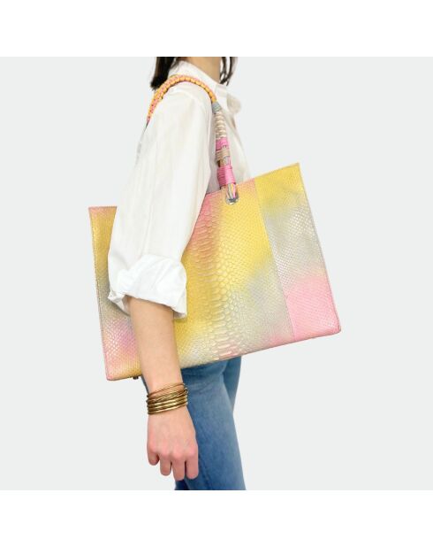 Giorgio Sunrise Python-Tasche, 30,5 x 40 cm