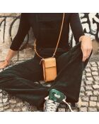 Meghan Mandarin-Pythonbeutel, 17,5 x 10 cm