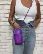 Meghan Iris Pythonbeutel, 17,5 x 10 cm