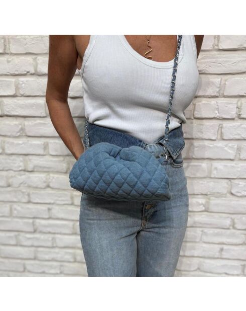 Pochette in morbido denim Baby Denim - 23 x 18 cm