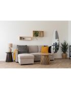 Tavolino Osaka impiallacciato in rovere naturale - 70x70x45 cm