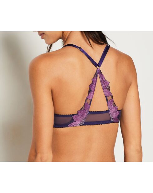 Exaltee Push-up-BH mit Bügel, Blaubeere