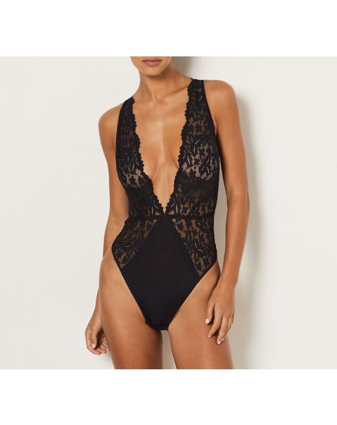 Legende schwarzer, einteiliger Body ohne Bügel